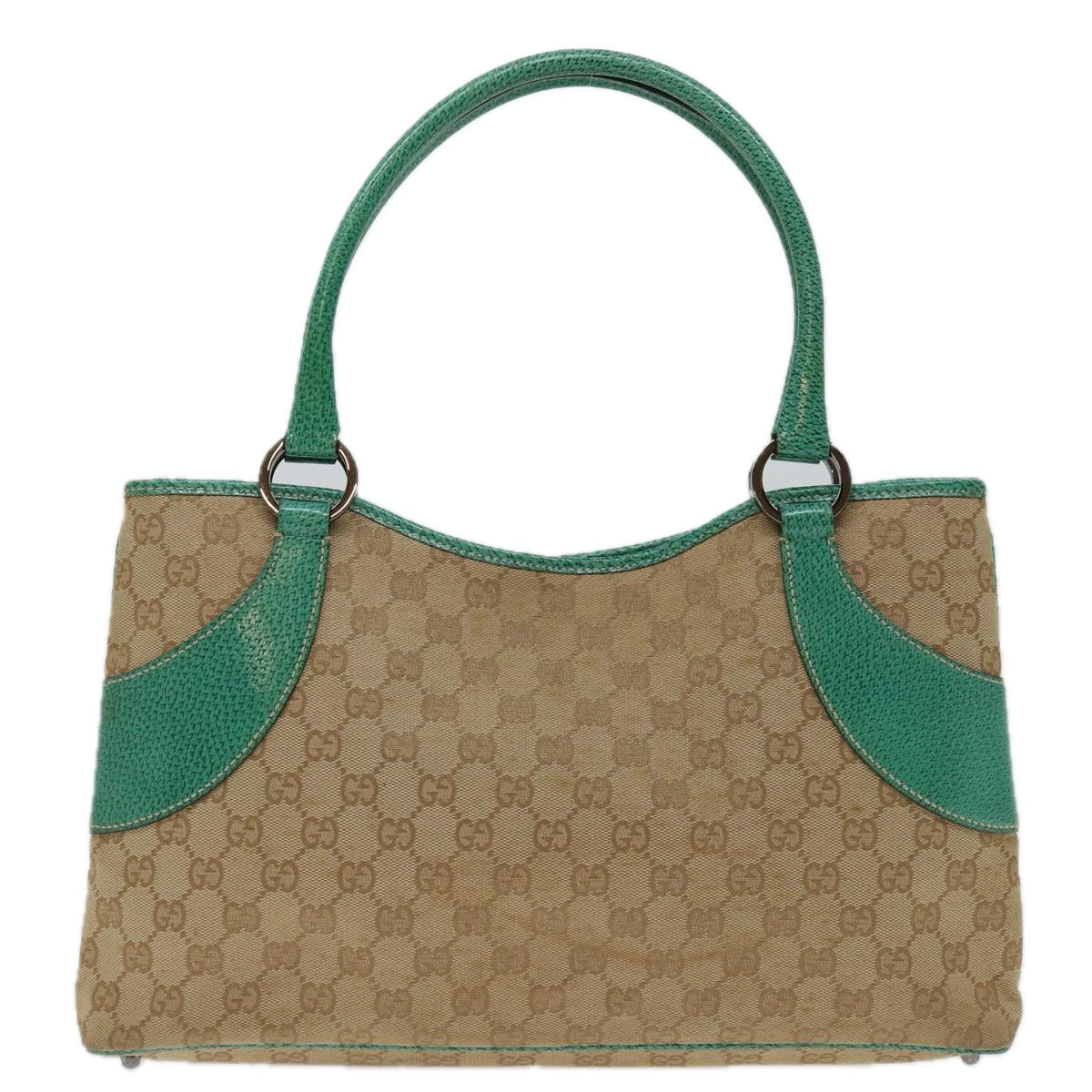 GUCCI GG Canvas Tote Bag Beige 113015 Auth 69049