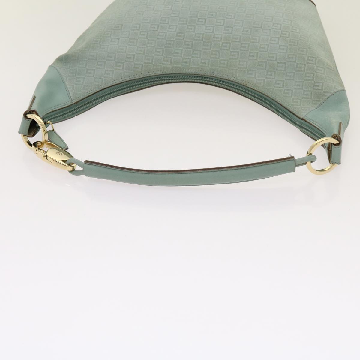 GUCCI GG Canvas Shoulder Bag Light Blue 001 4158 Auth 69052