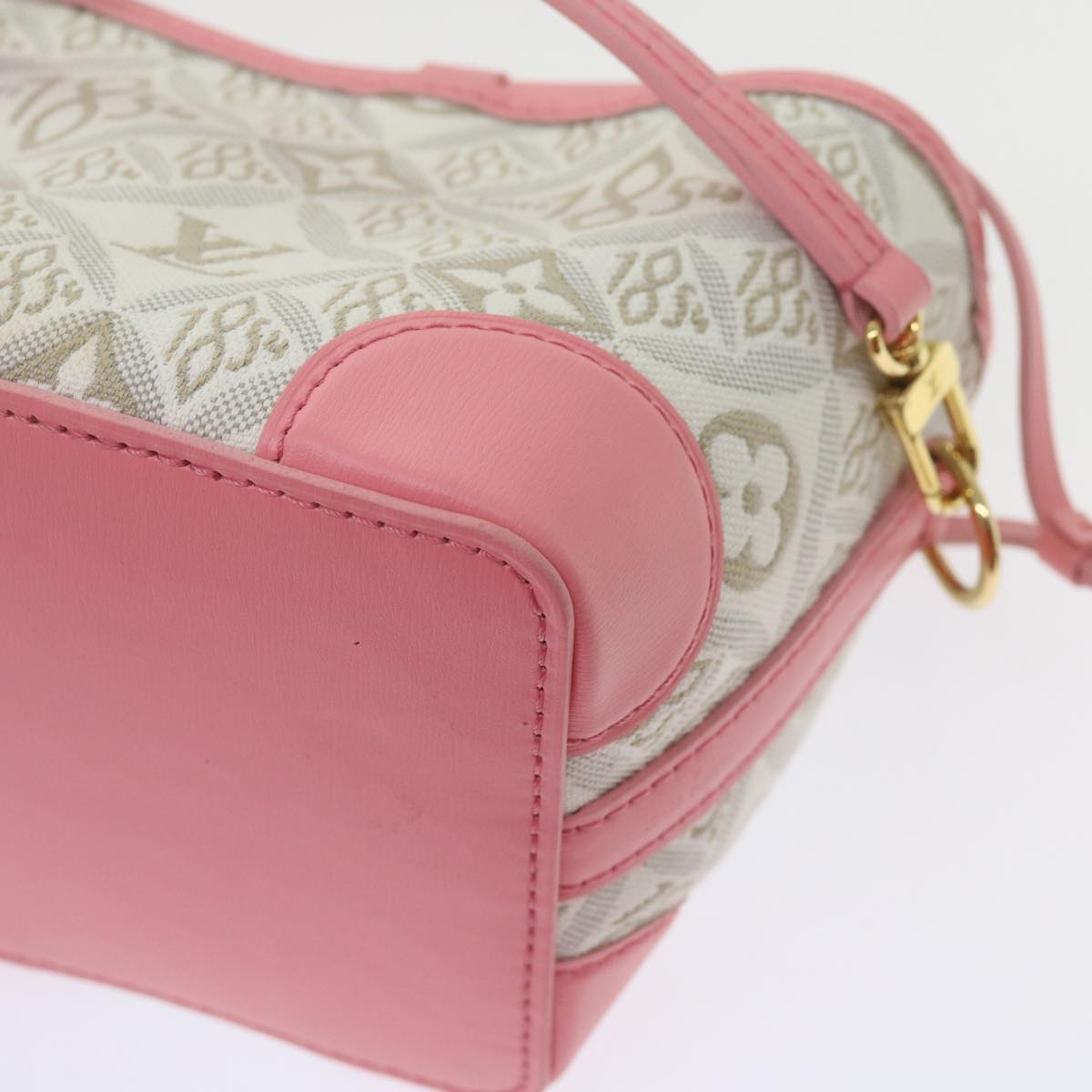 LOUIS VUITTON Pre Owned 1854 Print Noe Perth Bag Pink M81112 LV Auth 69112SA