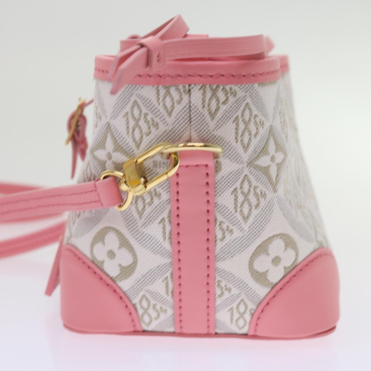 LOUIS VUITTON Pre Owned 1854 Print Noe Perth Bag Pink M81112 LV Auth 69112SA