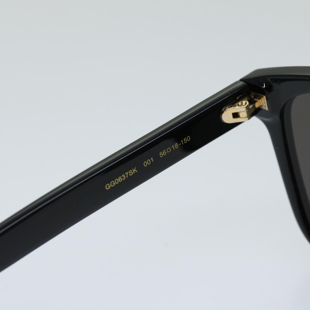 GUCCI Sunglasses plastic Black Auth 69125