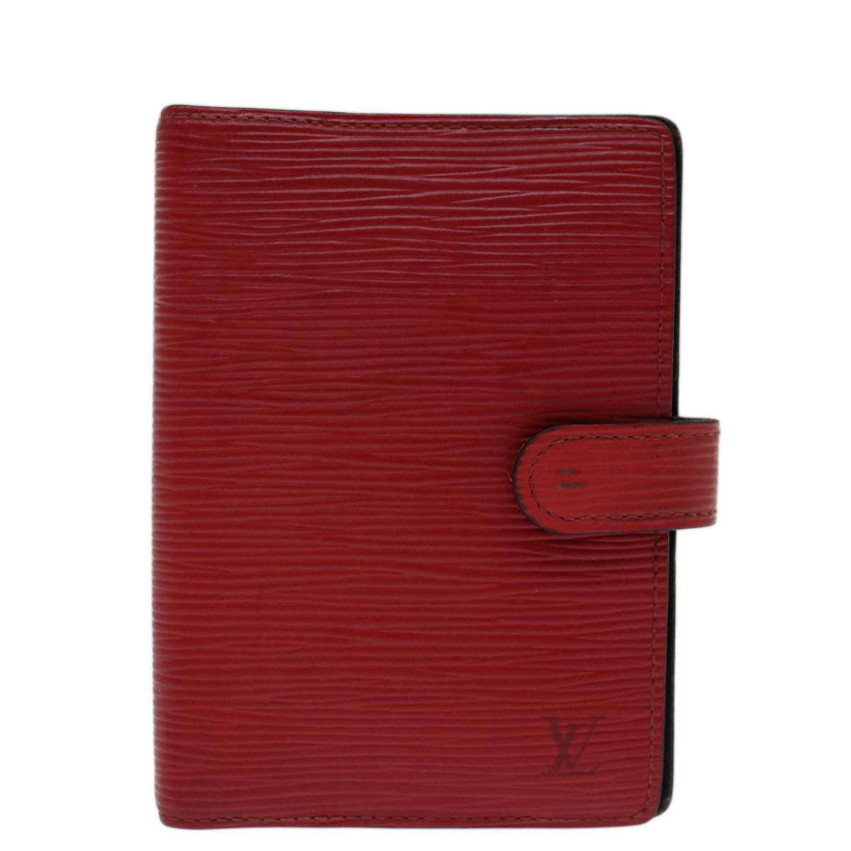 LOUIS VUITTON Epi Agenda PM Day Planner Cover Red R20057 LV Auth 69162