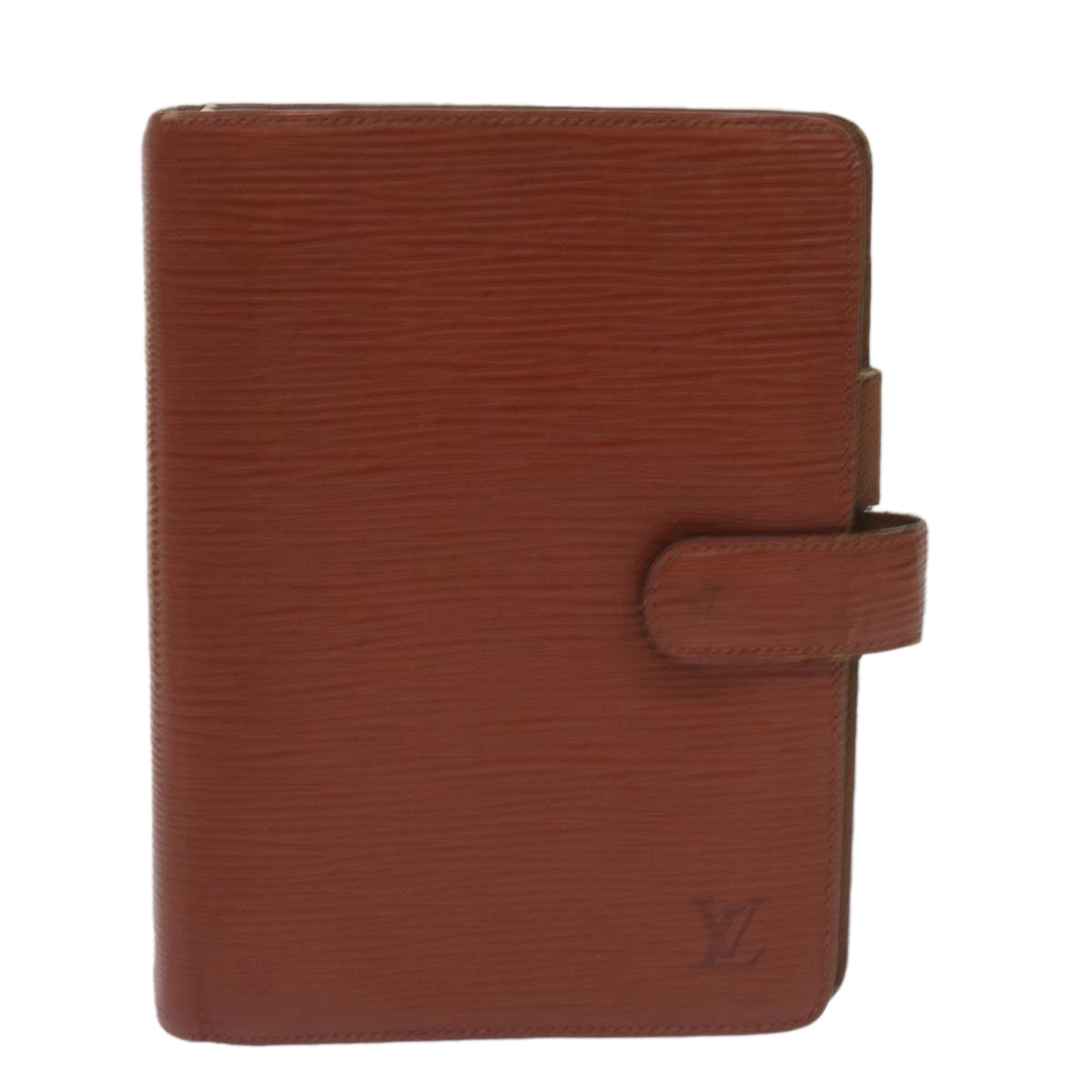 LOUIS VUITTON Epi Agenda MM Day Planner Cover Brown R20043 LV Auth 69172