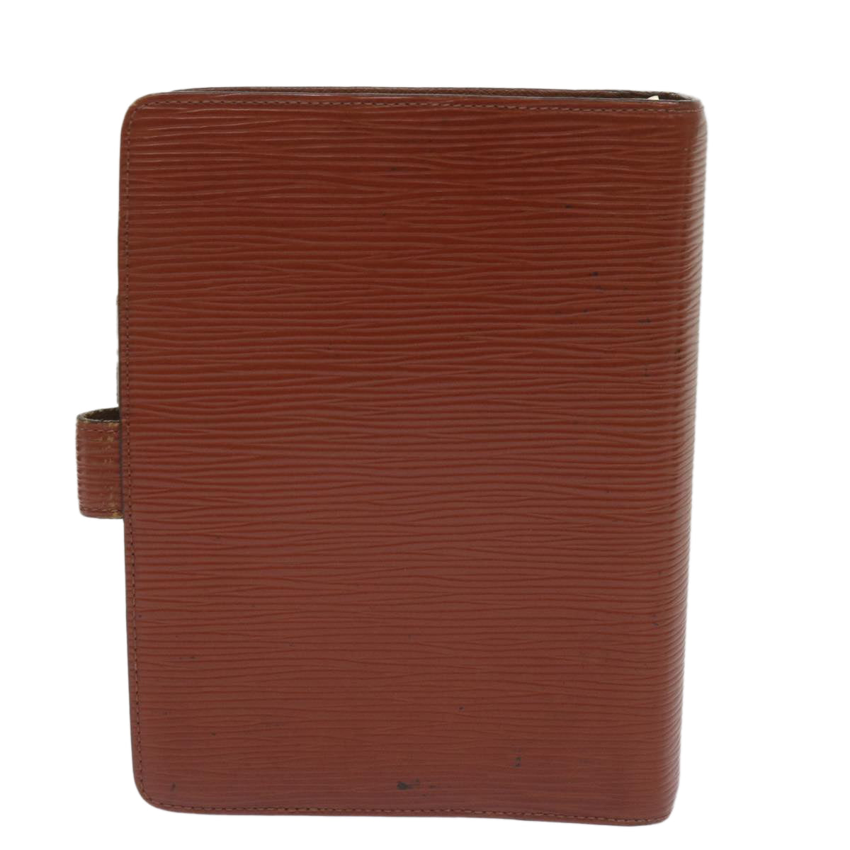 LOUIS VUITTON Epi Agenda MM Day Planner Cover Brown R20043 LV Auth 69172