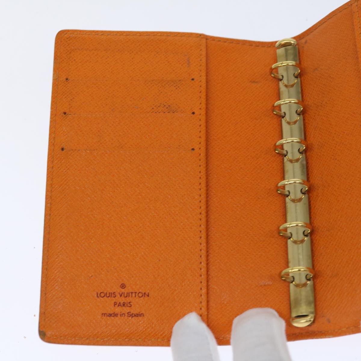 LOUIS VUITTON Epi Agenda PM Day Planner Cover Orange Mandarin R2005H Auth 69174