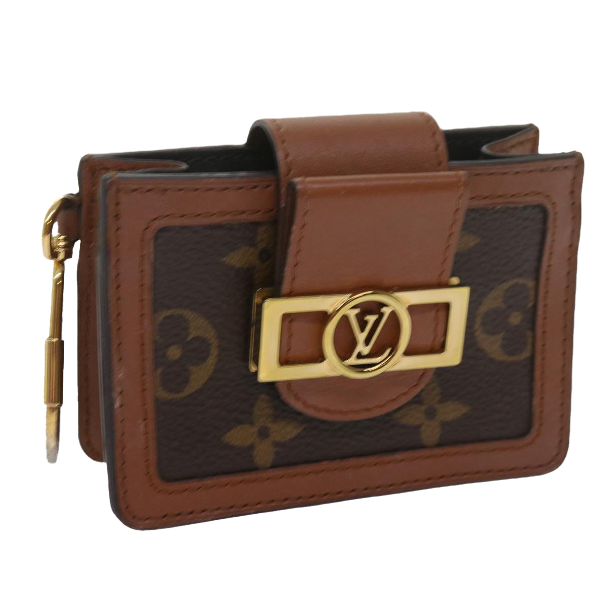 LOUIS VUITTON Monogram Reverse Dauphine Multi Cult Card Case M68751 Auth 69194A