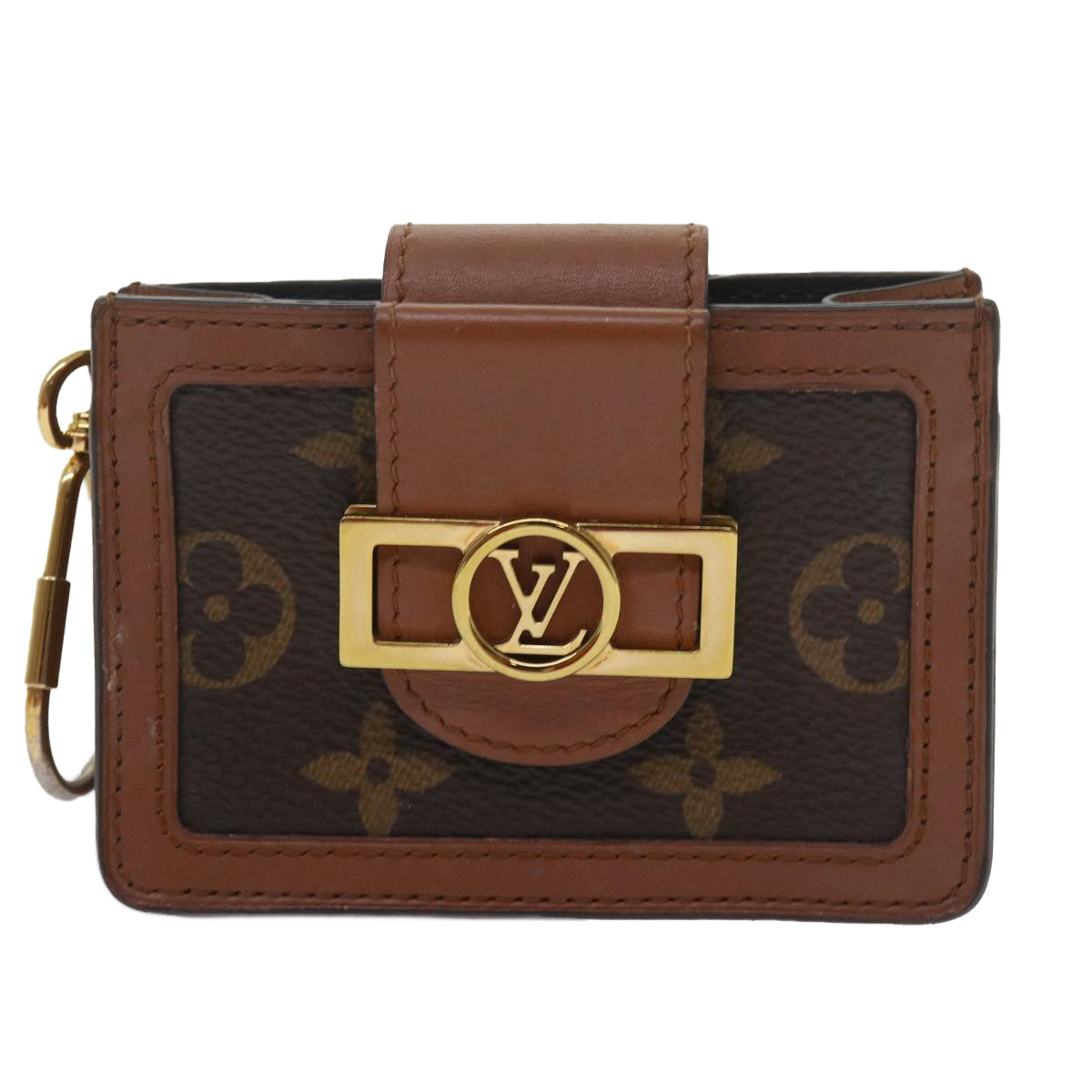 LOUIS VUITTON Monogram Reverse Dauphine Multi Cult Card Case M68751 Auth 69194A