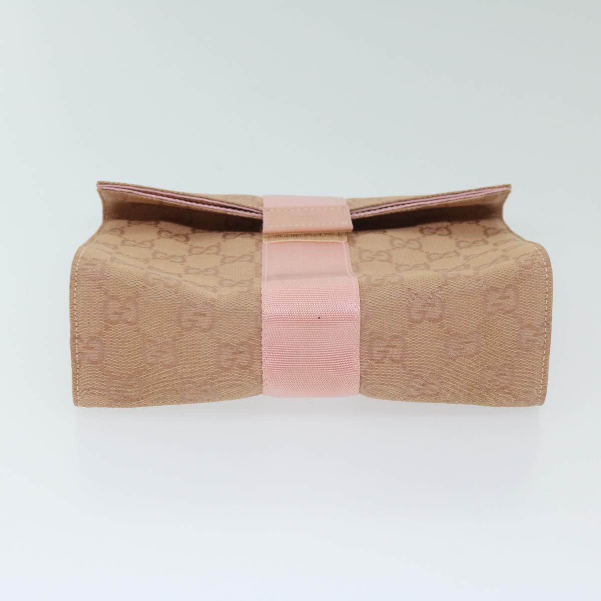 GUCCI GG Canvas Clutch Bag Pink 039 0992 Auth 69230