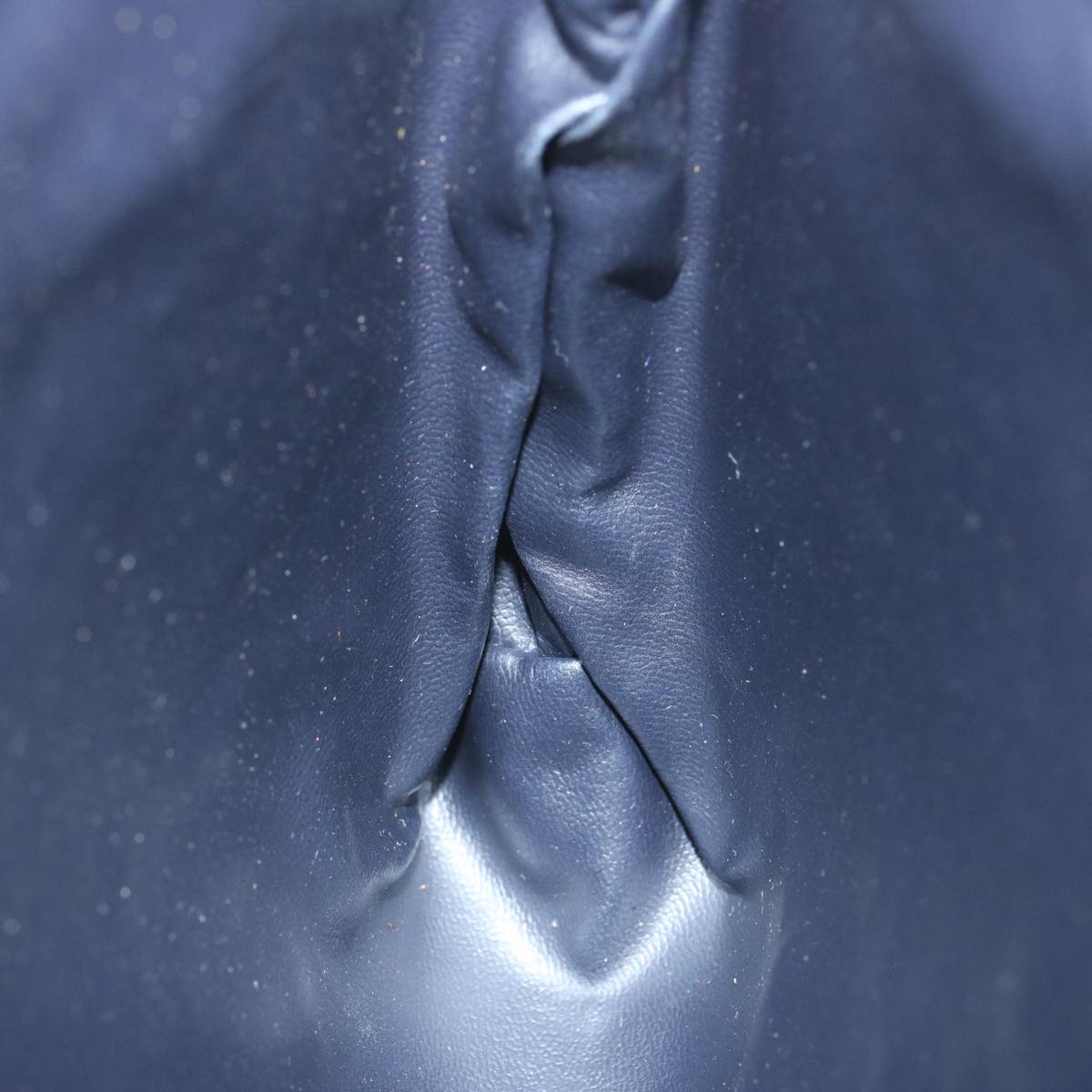 CELINE Macadam Canvas Clutch Bag Navy Auth 69236