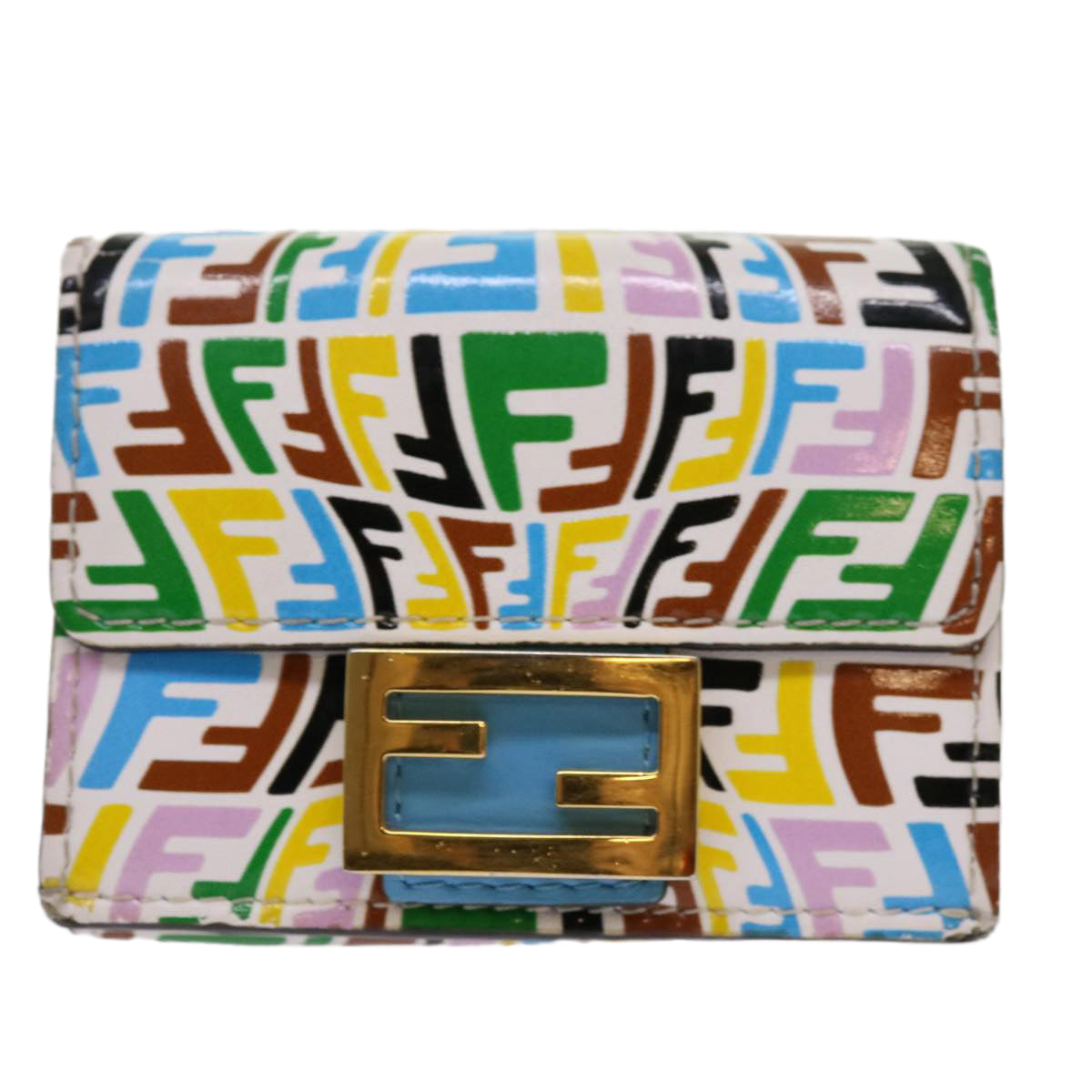 FENDI FF Vertigo Mamma Wallet Multicolor Auth 69261