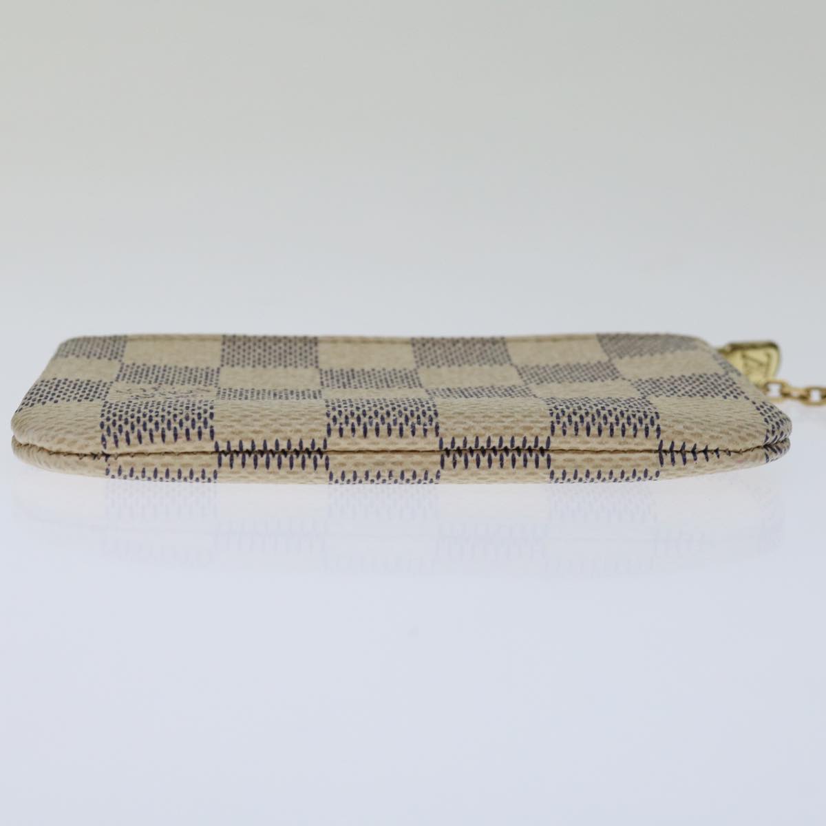 LOUIS VUITTON Damier Azur Pochette Cles Coin Purse N62659 LV Auth 69263