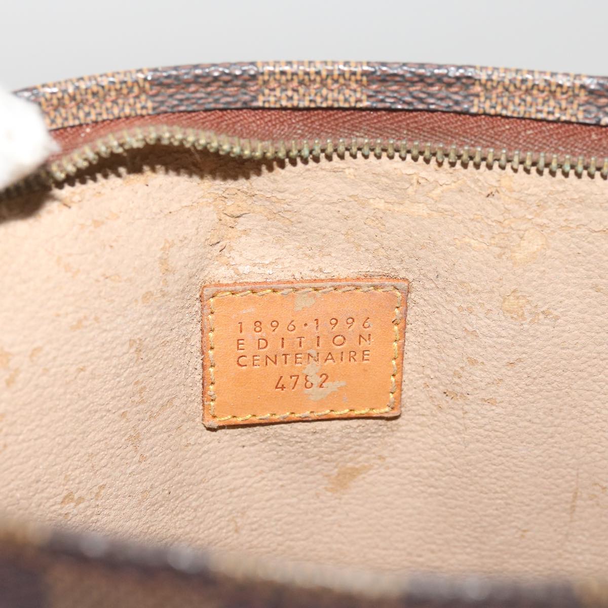 LOUIS VUITTON Damier Ebene Poche Toilette 26 Pouch N47543 LV Auth 69267