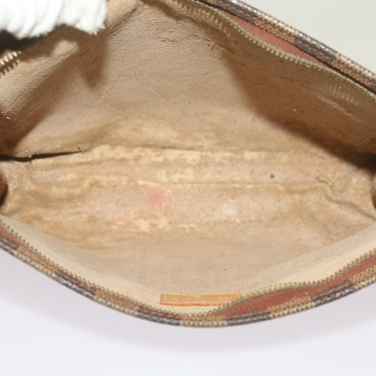 LOUIS VUITTON Damier Ebene Poche Toilette 26 Pouch N47543 LV Auth 69267