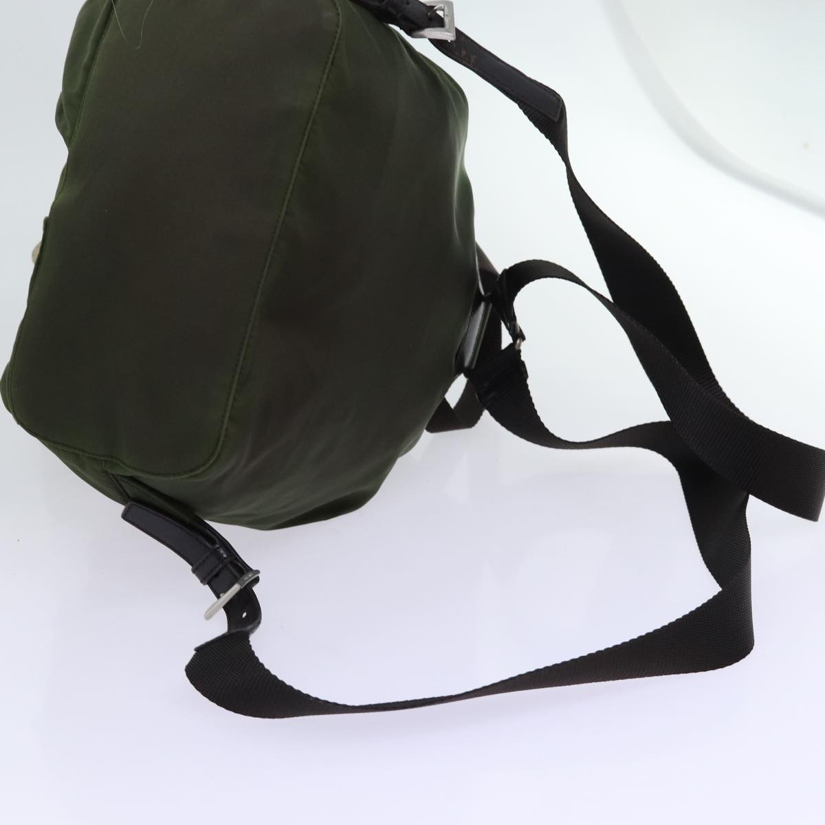 PRADA Backpack Nylon Khaki Auth 69344