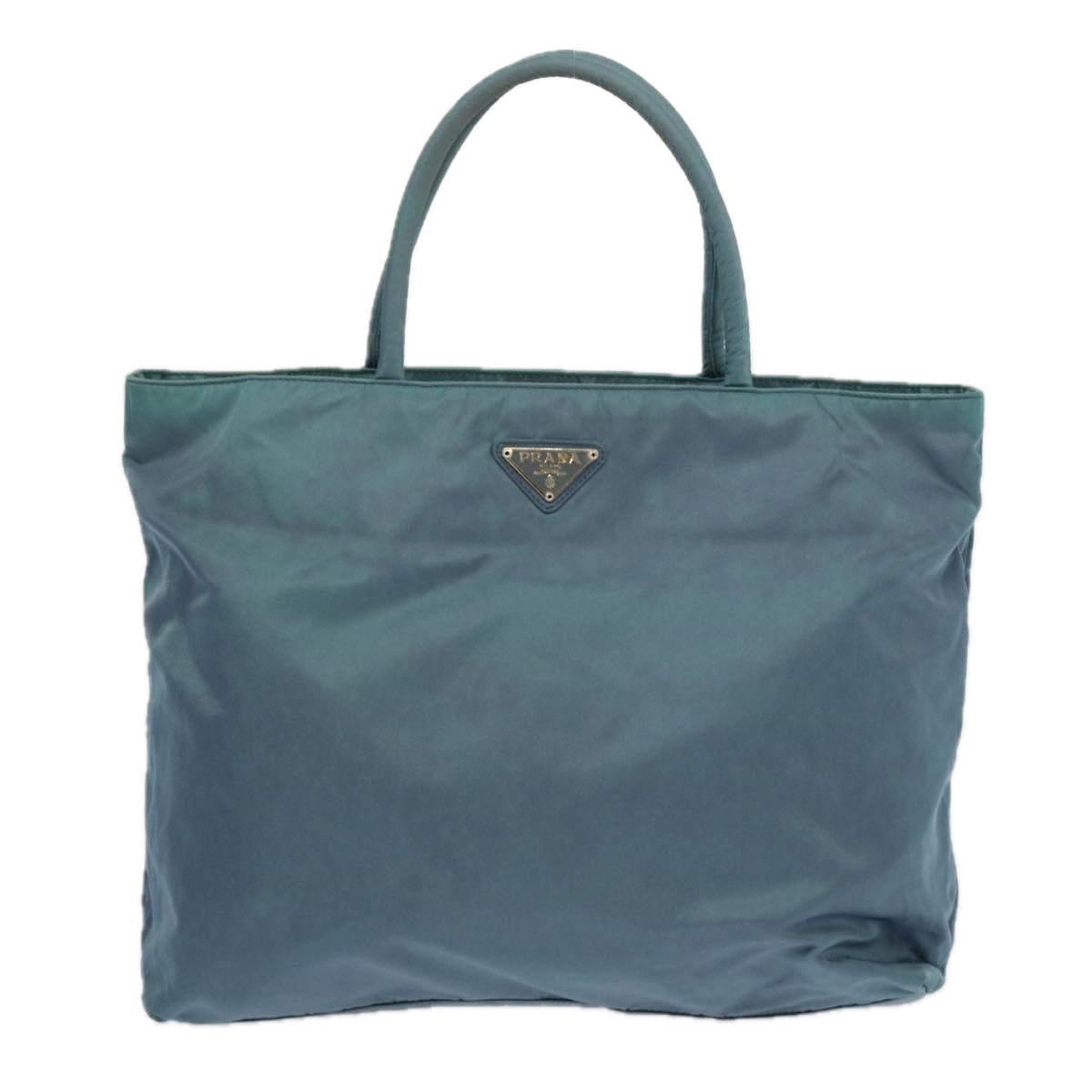 PRADA Tote Bag Nylon Blue Auth 69358
