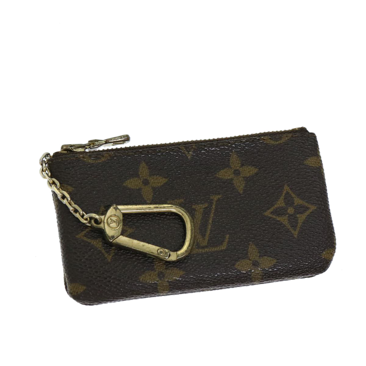 LOUIS VUITTON Monogram Pochette Cles Coin Purse M62650 LV Auth 69413