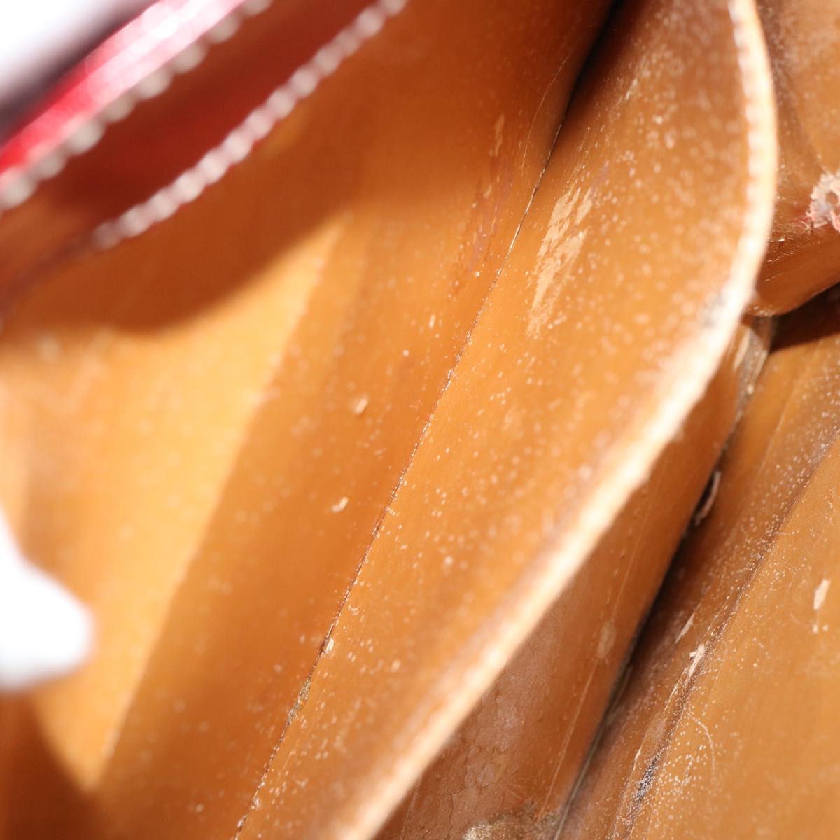 LOEWE Hand Bag Patent leather 2way Red Auth 69418