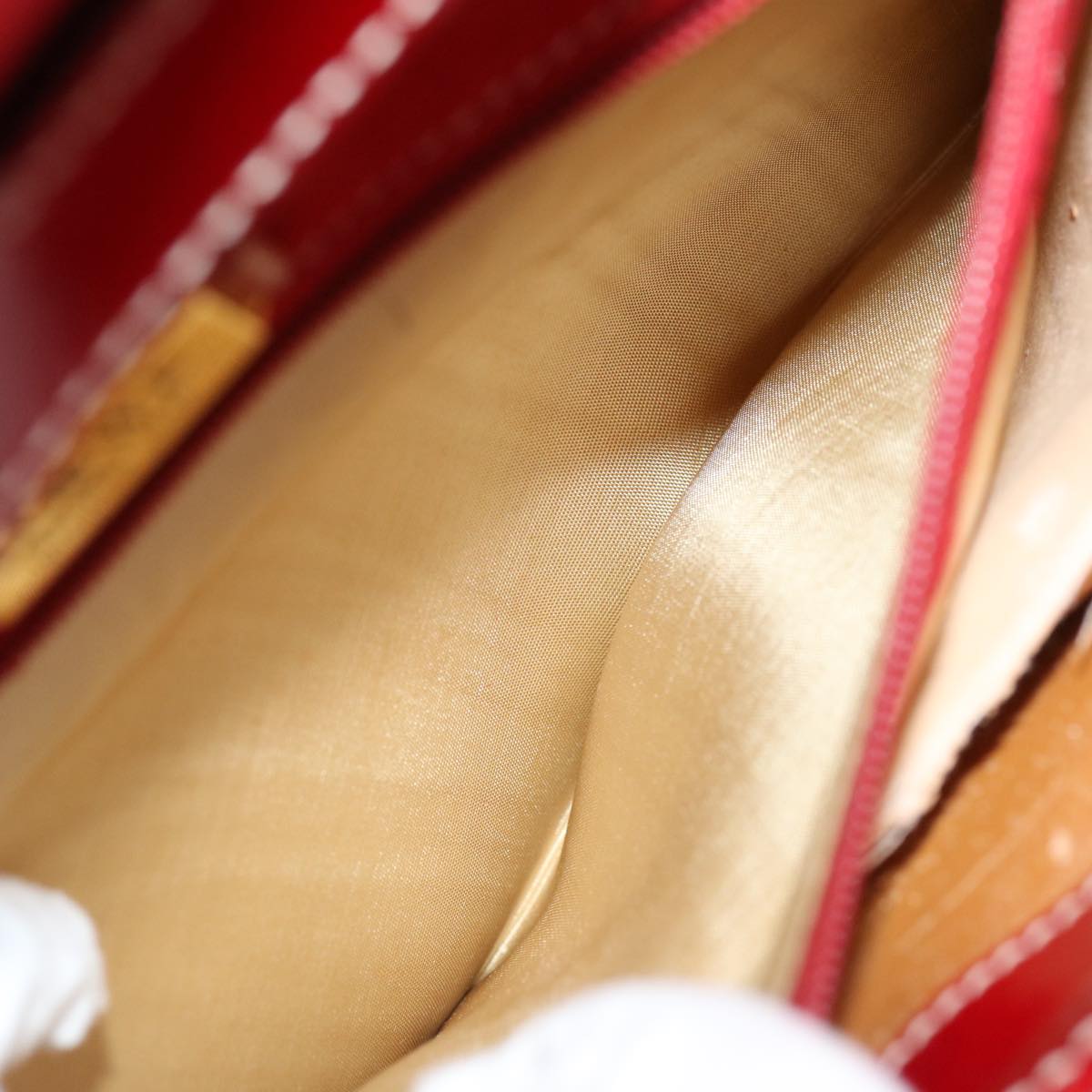 LOEWE Hand Bag Patent leather 2way Red Auth 69418