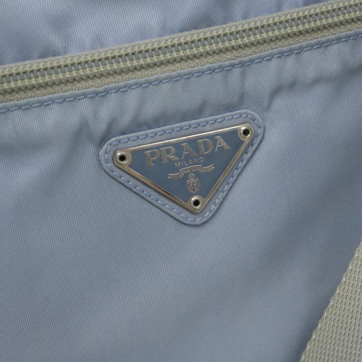 PRADA Tote Bag Nylon Light Blue Auth 69439