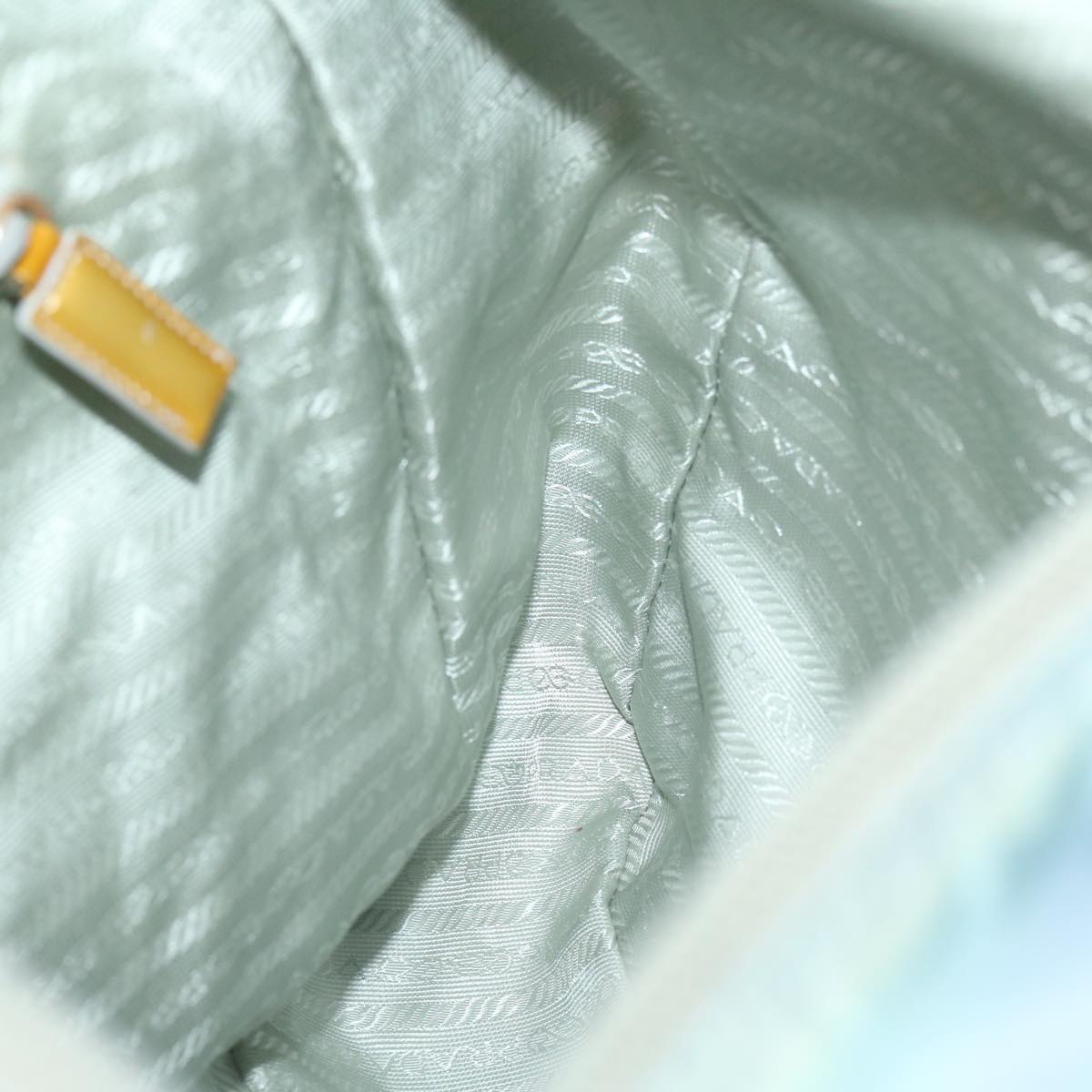 PRADA Tote Bag Nylon Light Blue Auth 69439