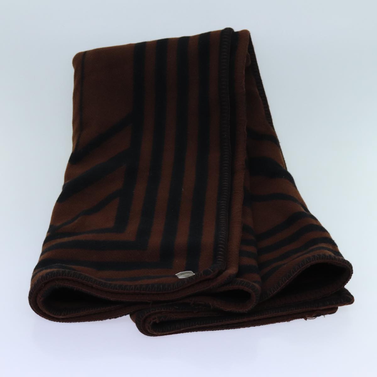 LOUIS VUITTON Pred Karakoram Blanket Wool Brown M74966 LV Auth 69497