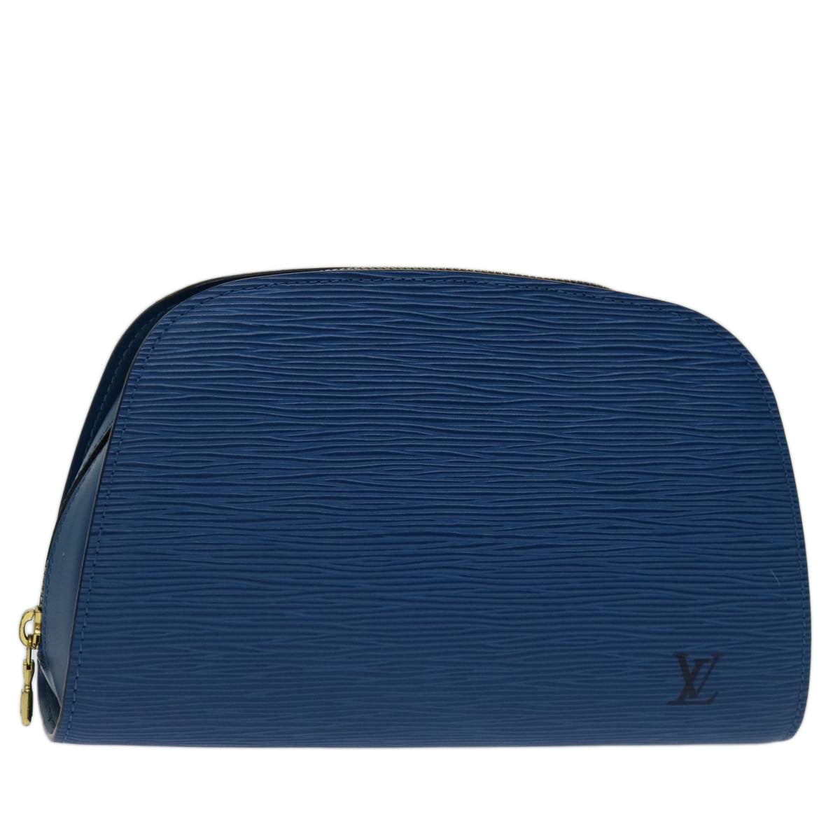 LOUIS VUITTON Epi Dauphine GM Pouch Blue M48435 LV Auth 69549