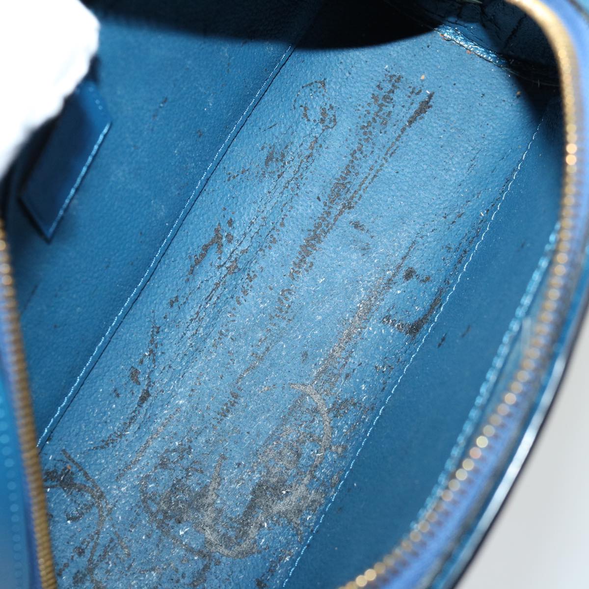 LOUIS VUITTON Epi Dauphine GM Pouch Blue M48435 LV Auth 69549