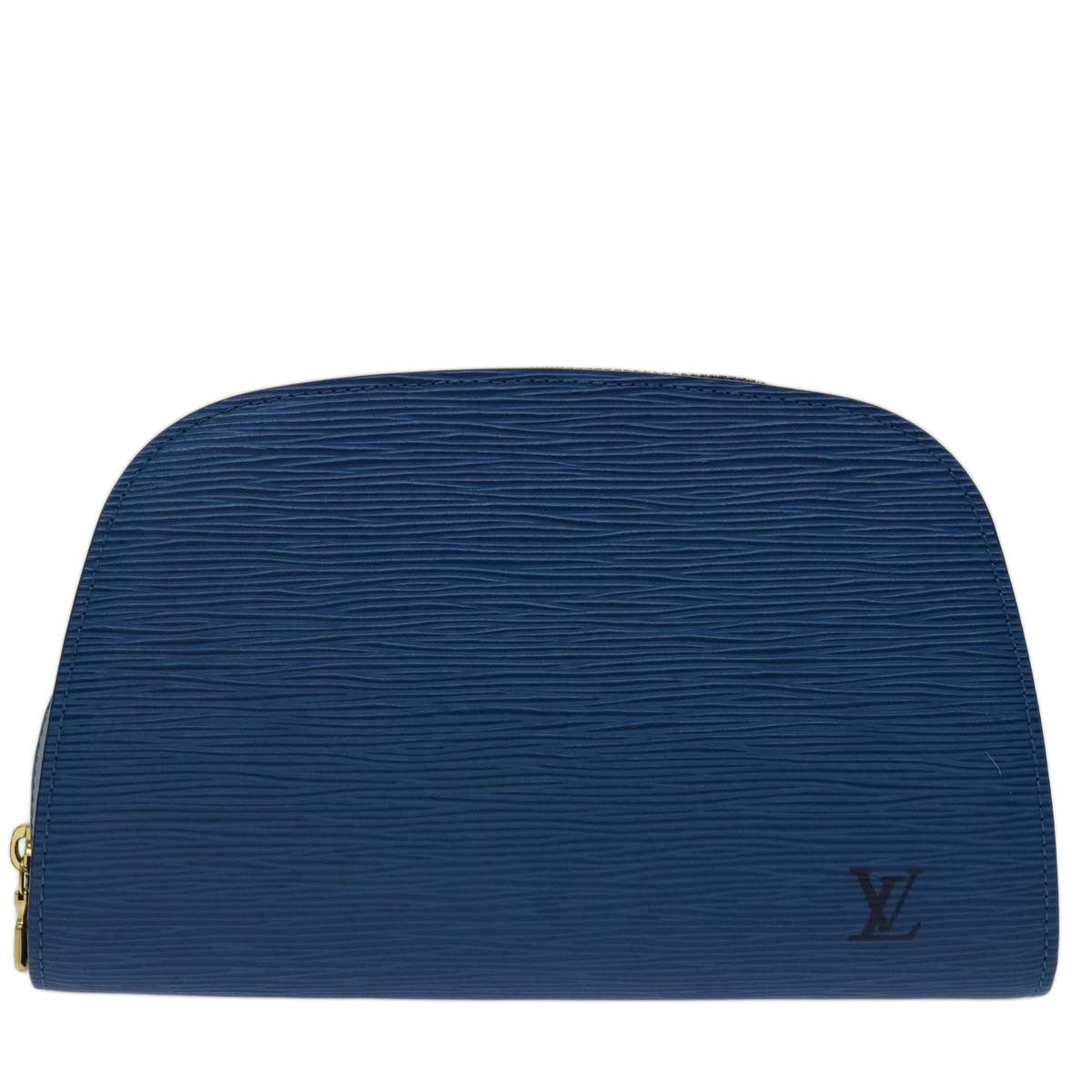 LOUIS VUITTON Epi Dauphine GM Pouch Blue M48435 LV Auth 69549