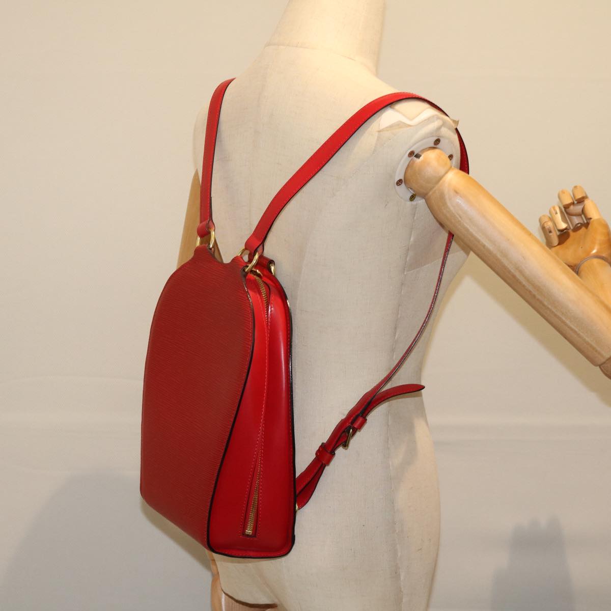 LOUIS VUITTON Epi Mabillon Backpack Castilian Red M52237 LV Auth 69553