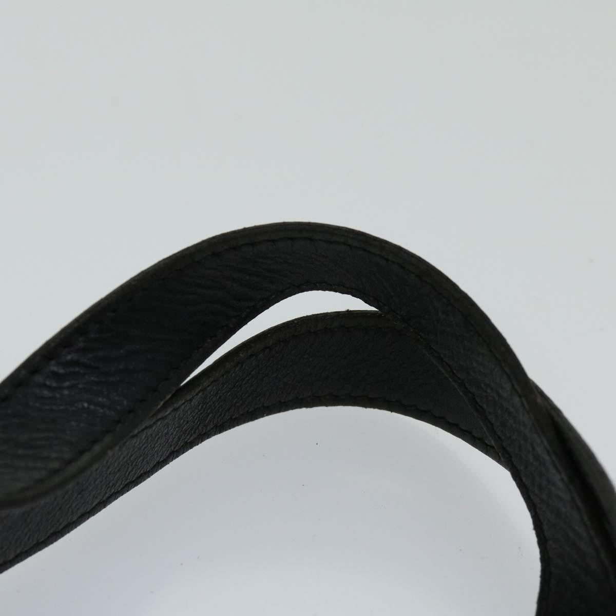 CELINE Macadam Canvas Hand Bag PVC Black Auth 69608