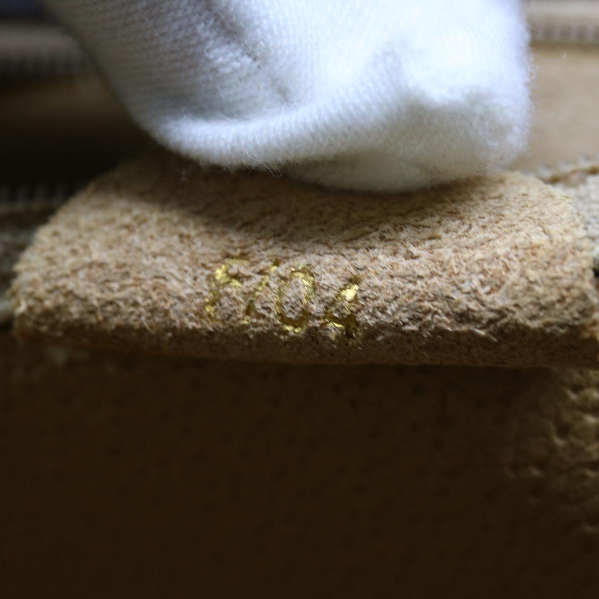 CELINE Macadam Canvas Hand Bag PVC Brown Auth 69735