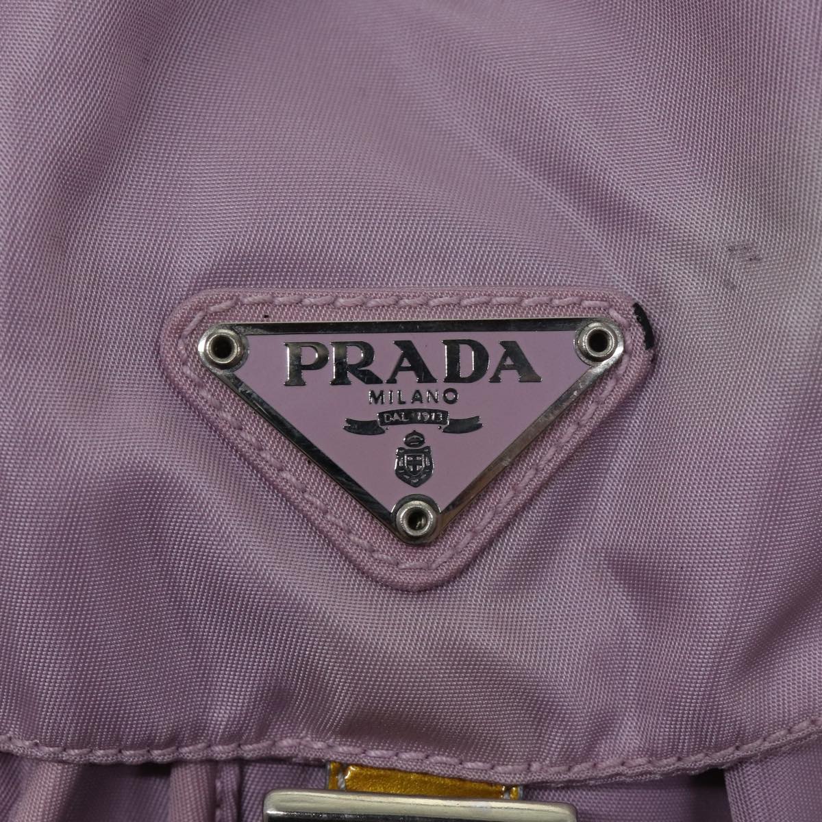 PRADA Backpack Nylon Pink Auth 69747