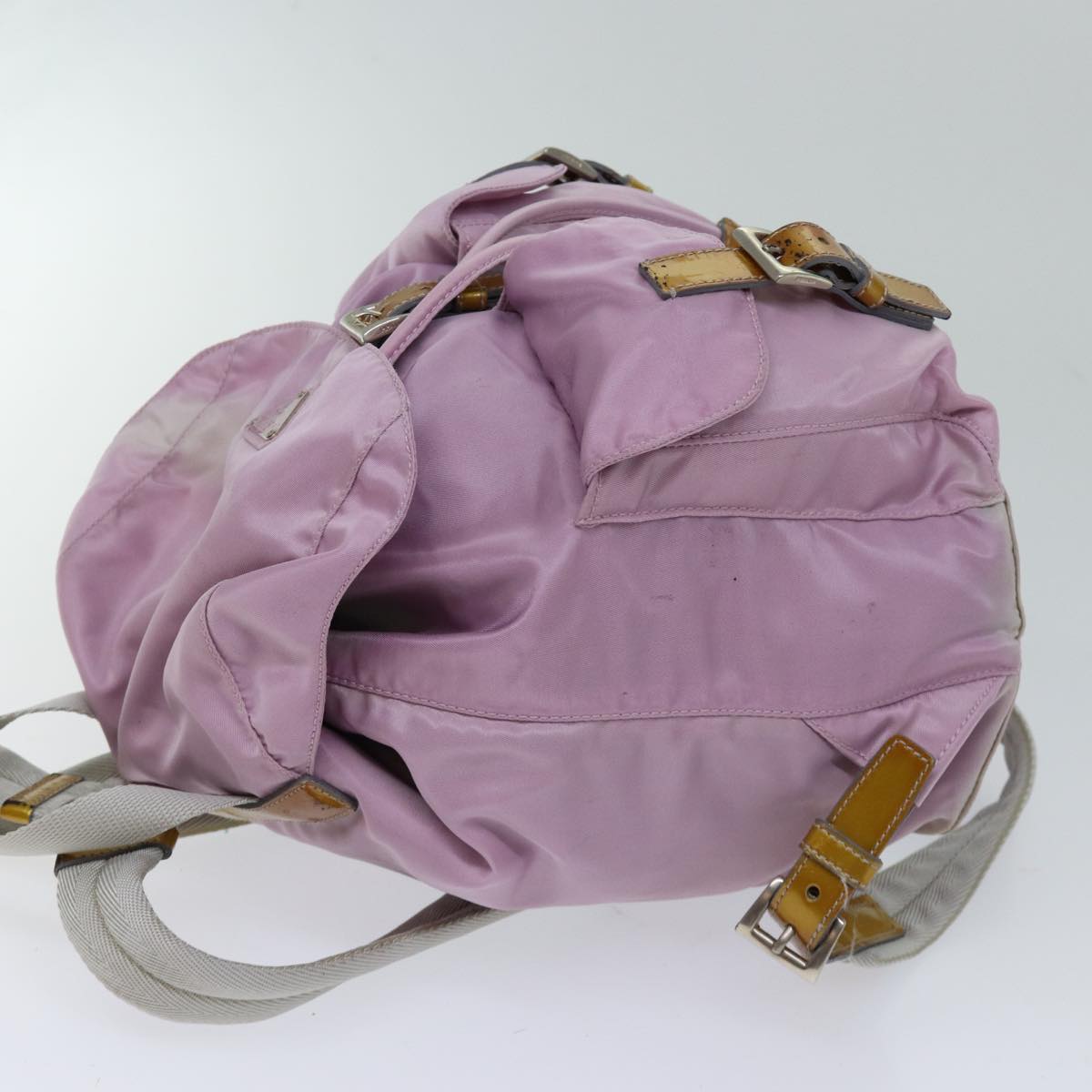 PRADA Backpack Nylon Pink Auth 69747