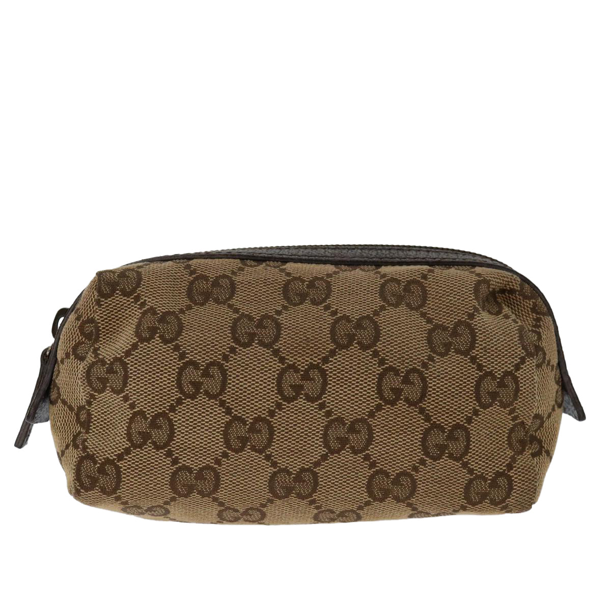 GUCCI GG Canvas Pouch Beige 29596 Auth 69749