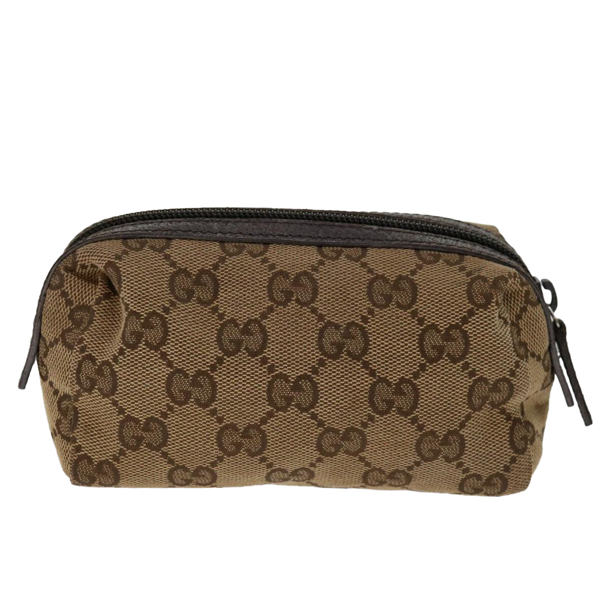 GUCCI GG Canvas Pouch Beige 29596 Auth 69749