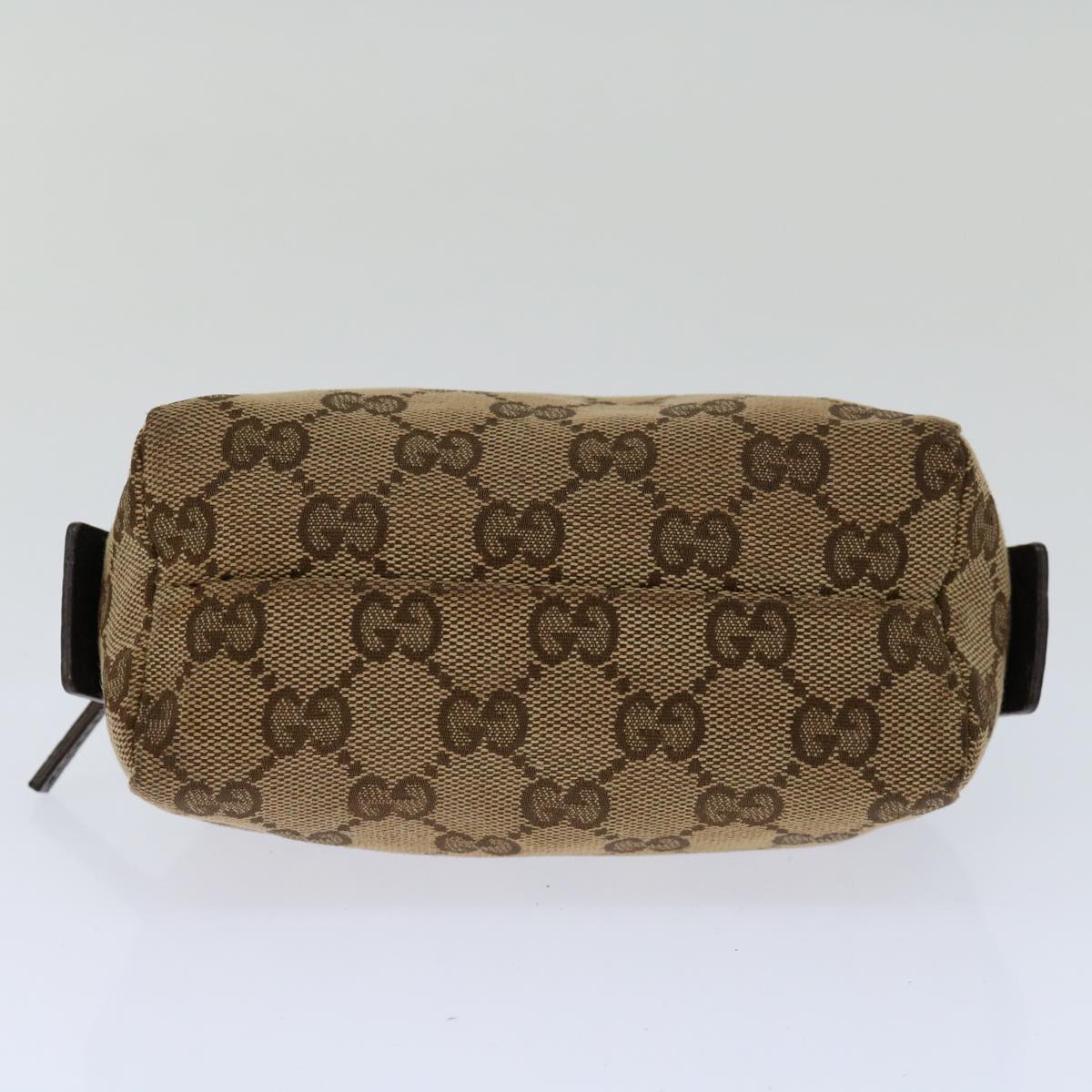 GUCCI GG Canvas Pouch Beige 29596 Auth 69749