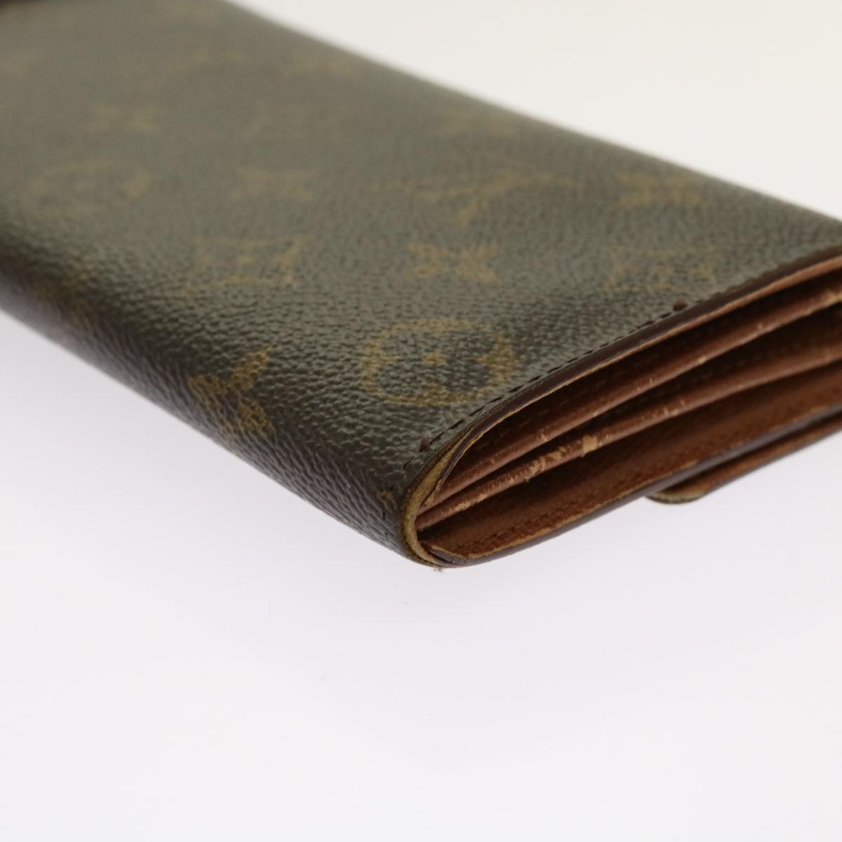 LOUIS VUITTON Monogram Pochette Porte Monnaie Credit Wallet M61725 Auth 69794