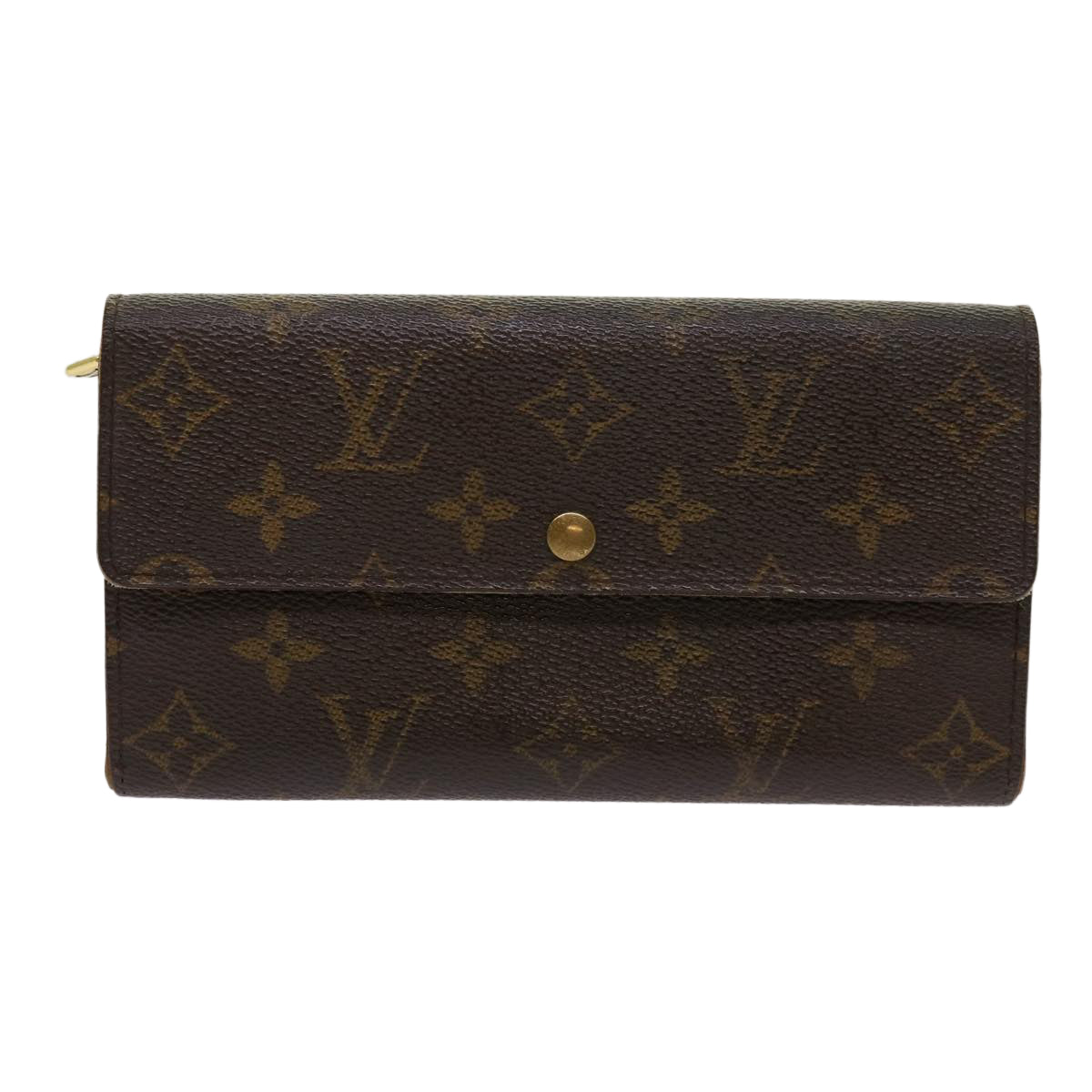 LOUIS VUITTON Monogram Pochette Porte Monnaie Credit Wallet M61725 Auth 69794