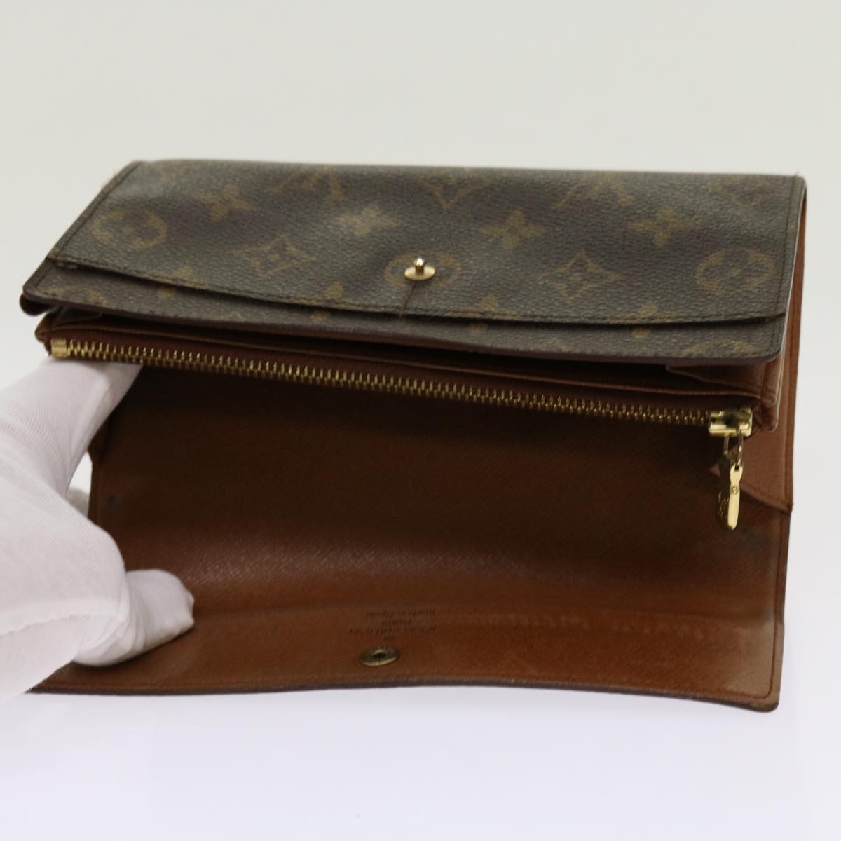 LOUIS VUITTON Monogram Pochette Porte Monnaie Credit Wallet M61725 Auth 69796