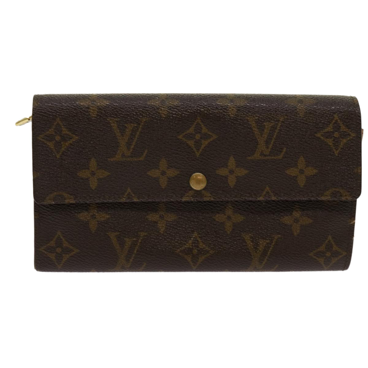 LOUIS VUITTON Monogram Pochette Porte Monnaie Credit Wallet M61725 Auth 69796