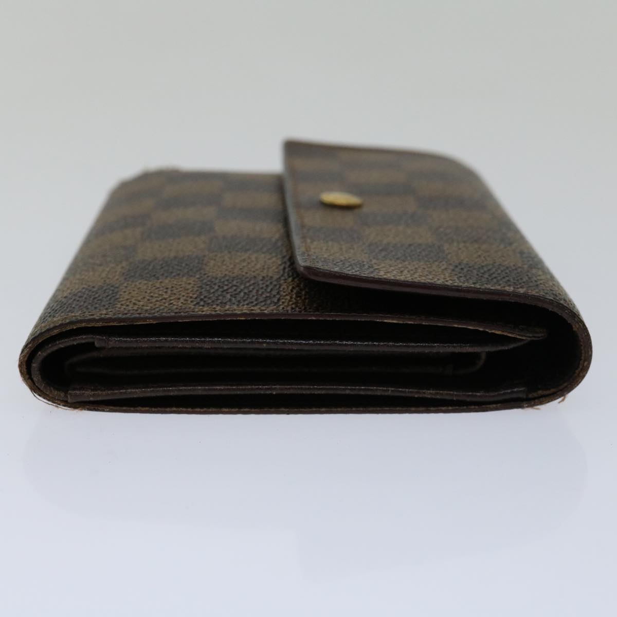 LOUIS VUITTON Damier Ebene Porte Tresor Etui Papie Wallet N61202 LV Auth 69798