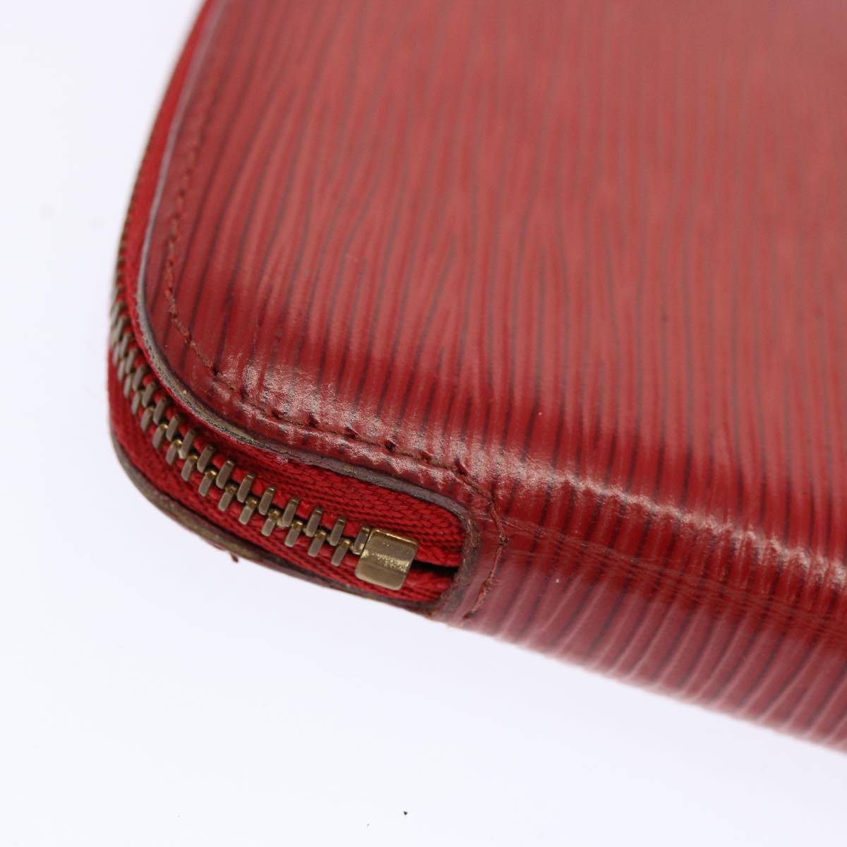 LOUIS VUITTON Epi Agenda Geode Wallet Red M63877 LV Auth 69833