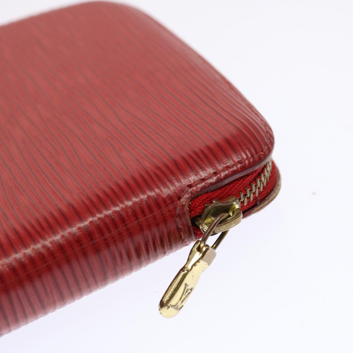 LOUIS VUITTON Epi Agenda Geode Wallet Red M63877 LV Auth 69833