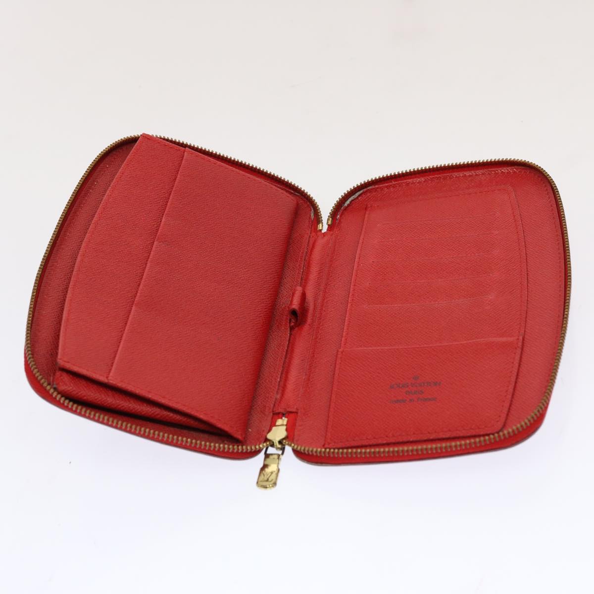 LOUIS VUITTON Epi Agenda Geode Wallet Red M63877 LV Auth 69833