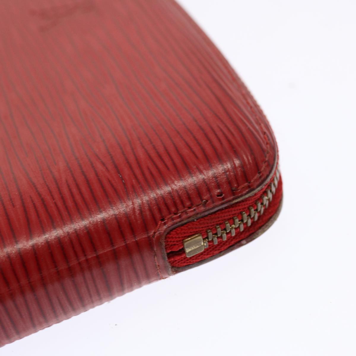 LOUIS VUITTON Epi Agenda Geode Wallet Red M63877 LV Auth 69833