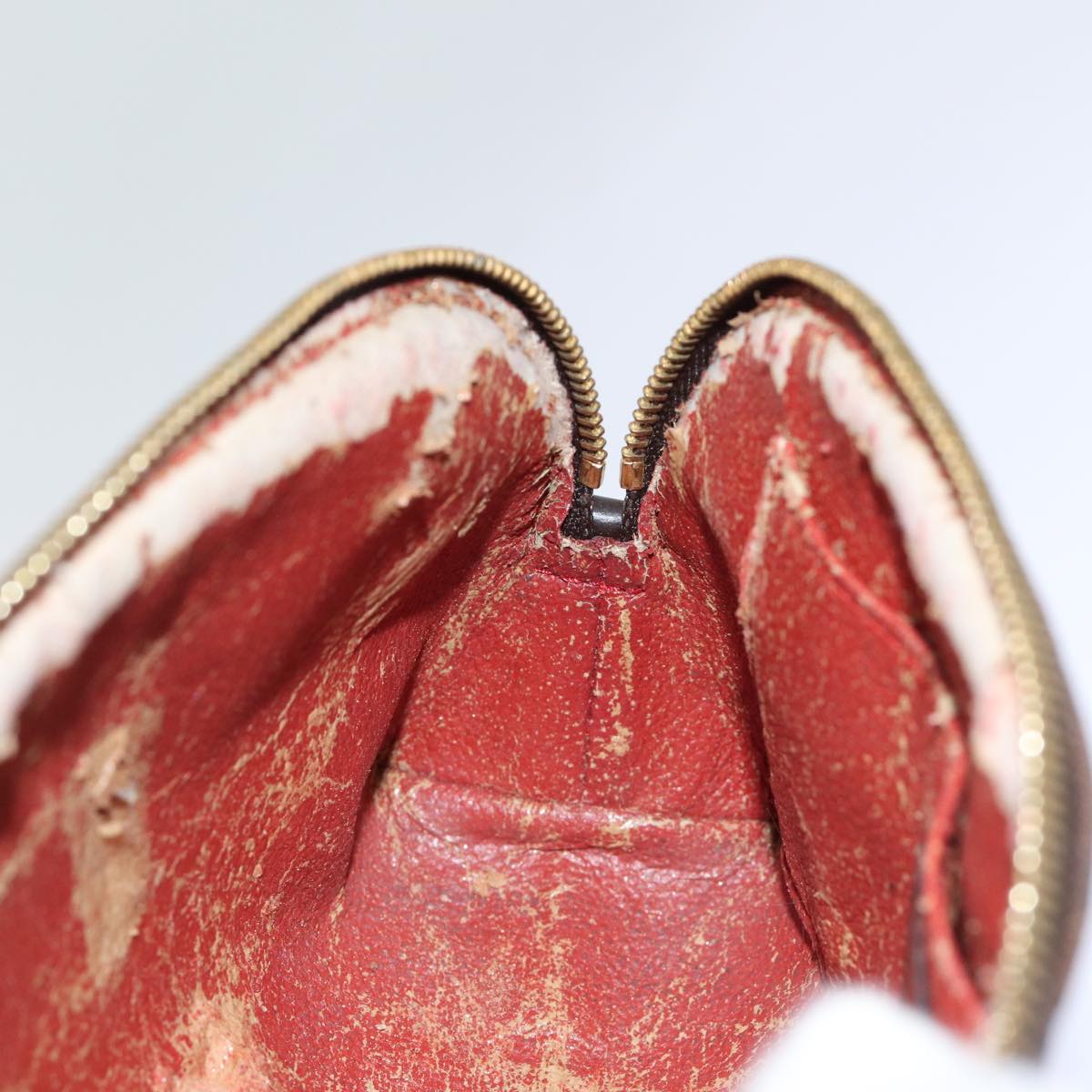 LOUIS VUITTON Damier Ebene Pochette Cosmetic PM Pouch N47516 LV Auth 69835