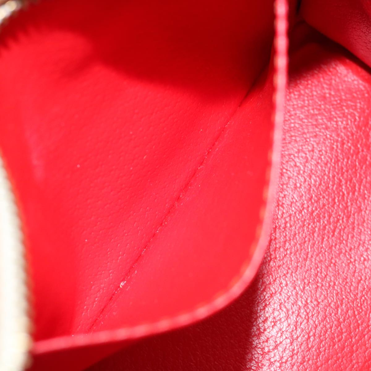 CELINE Hand Bag Leather 2way Beige Auth 69861