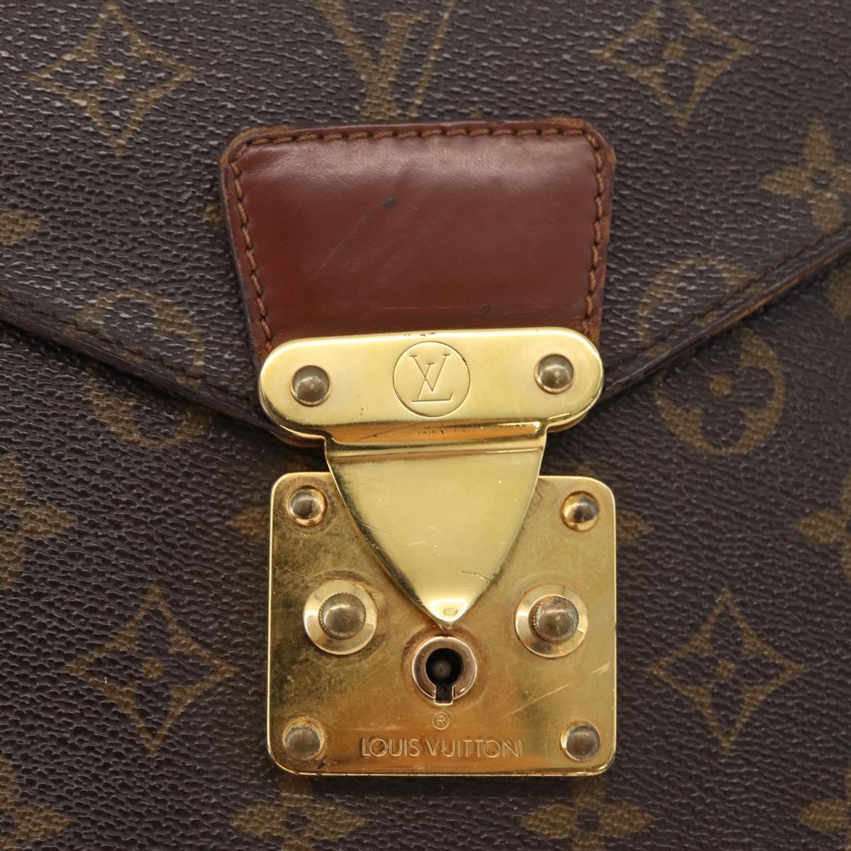 LOUIS VUITTON Monogram Monceau 28 Hand Bag 2way M51185 LV Auth 69891