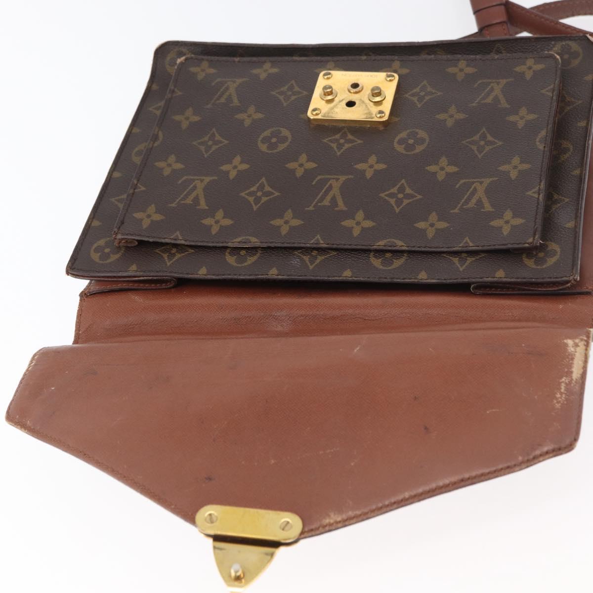 LOUIS VUITTON Monogram Monceau 28 Hand Bag 2way M51185 LV Auth 69891