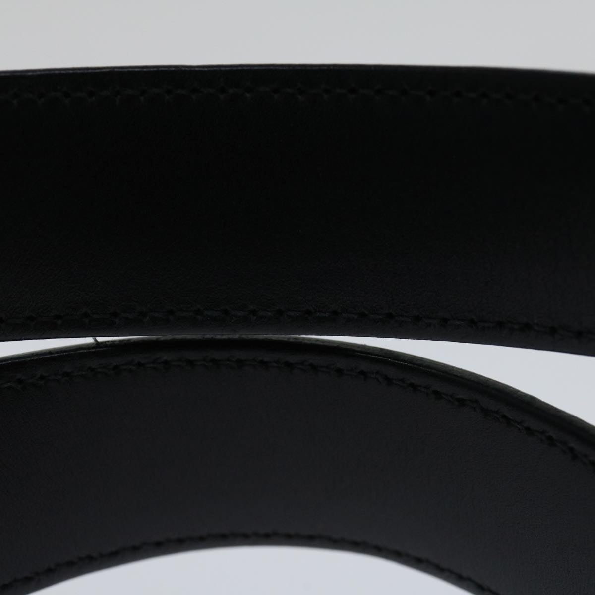 Salvatore Ferragamo Hand Bag Leather Black Auth 69894